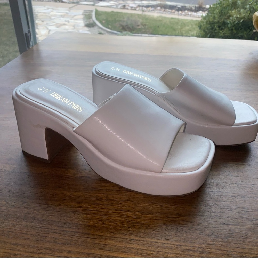 White Platform Sandals